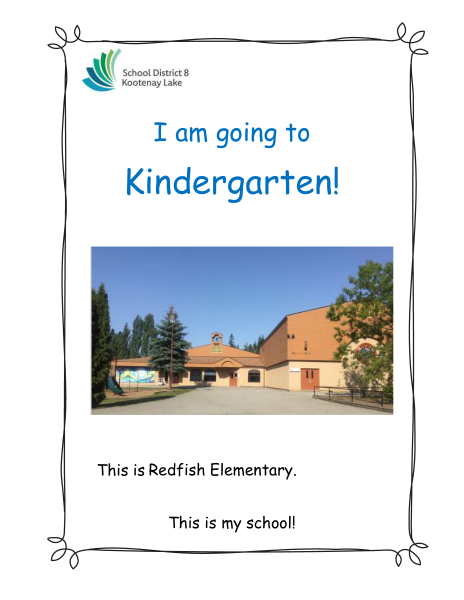 Cover page of a story about kindergarten at Redfish Elementary