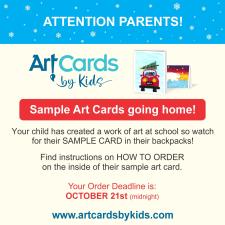 Art Cards by Kids (Parent FLYER)