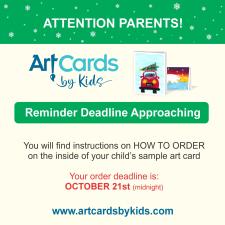 ArtCards ORDER (Reminder)